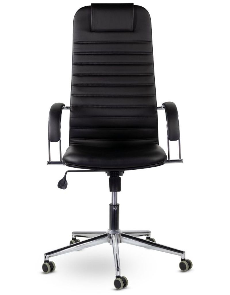 Кресло офисное brabix pilot ex 610 ch premium хром ткань сетка черное
